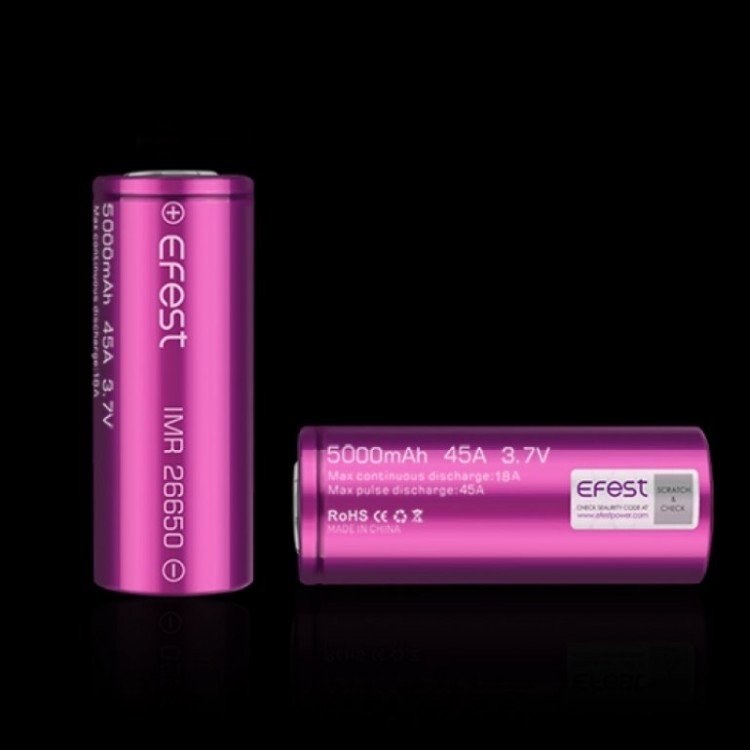 EFEST IMR 26550 5000mAh 45A Li-ion Pil