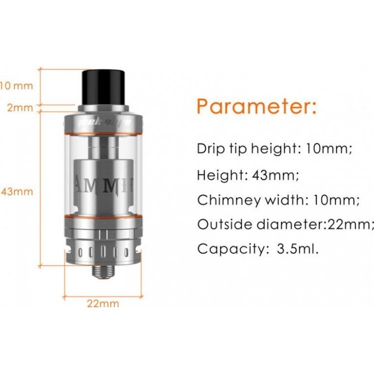 GeekVape Ammit 22 mm Single Rta Elektronik Sigara Atomizer