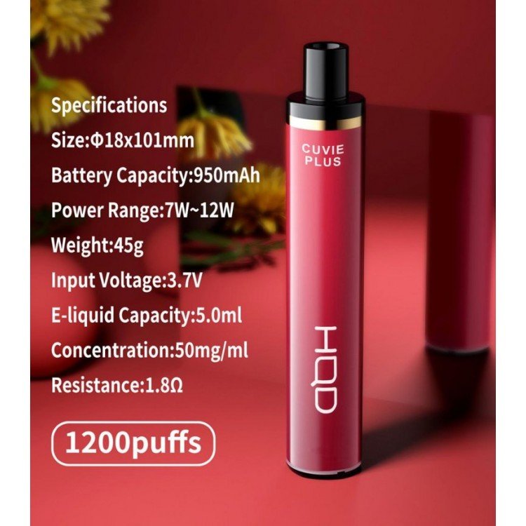 HQD - Cuvie 1200 Puff Tek Kullanımlık Elektronik Sigara