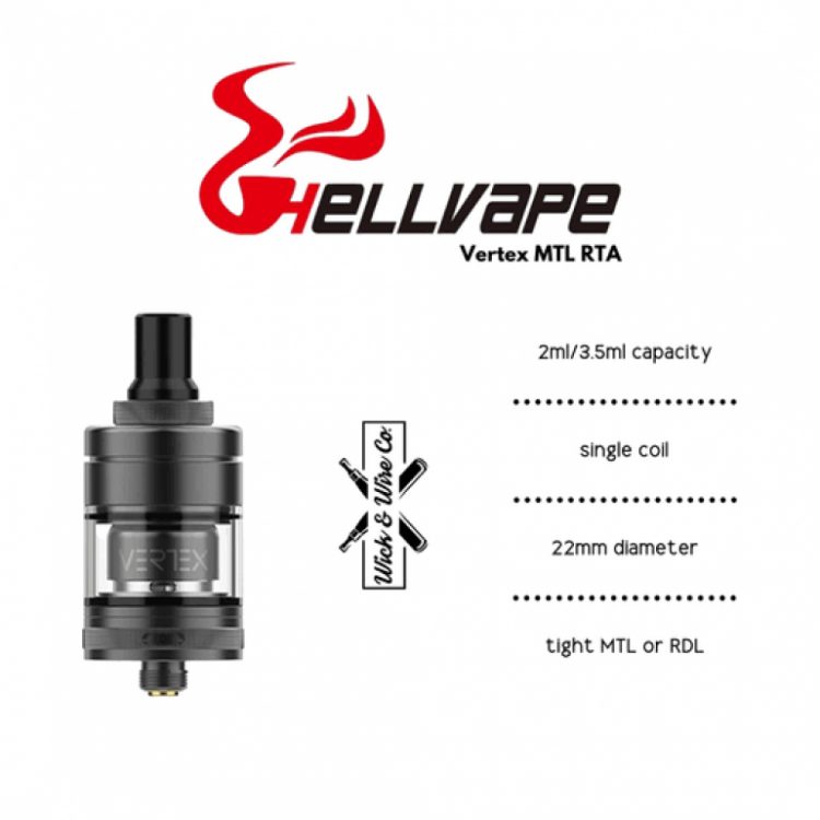 Hellvape - Vertex Mtl Rta 22 mmElektronik Sigara Atomizer