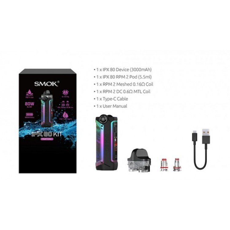 SMOK - IPX 80 Pod Mod 80W 3000 mah Elektronik Sigara Kit