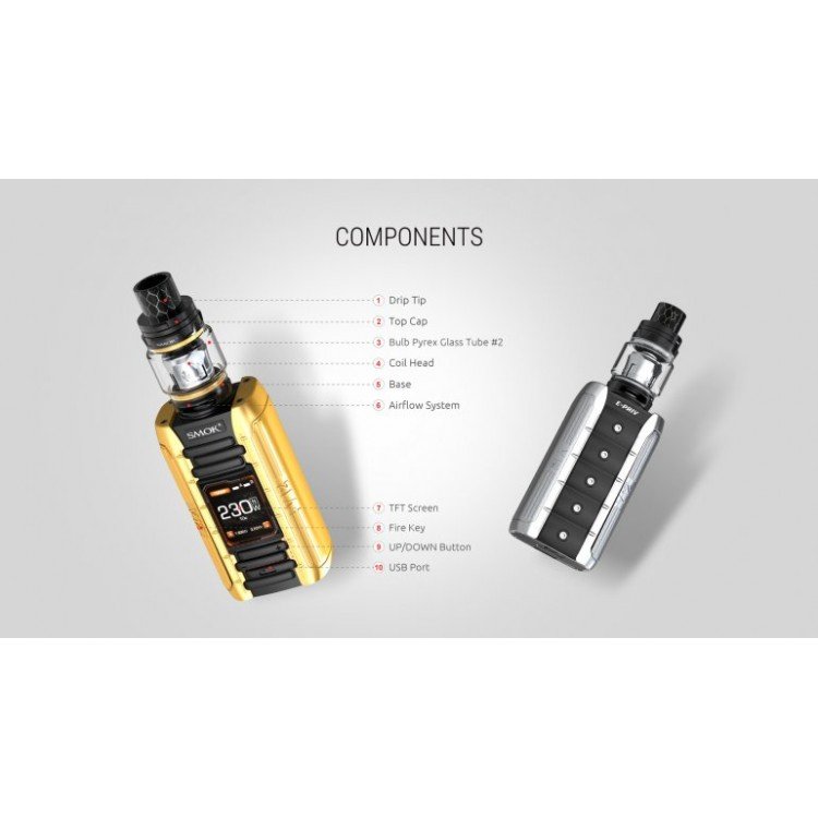 Smok - E-Priv Kit 230W TFV12 Prince Tank Elektronik Sigara Kit