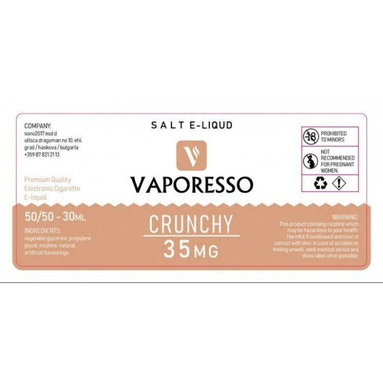 Vaporesso - Crunchy 30 ml Salt Likit