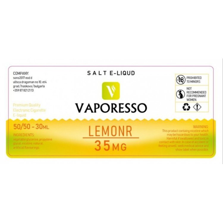 Vaporesso - Lemonr 30 ml Salt Likit