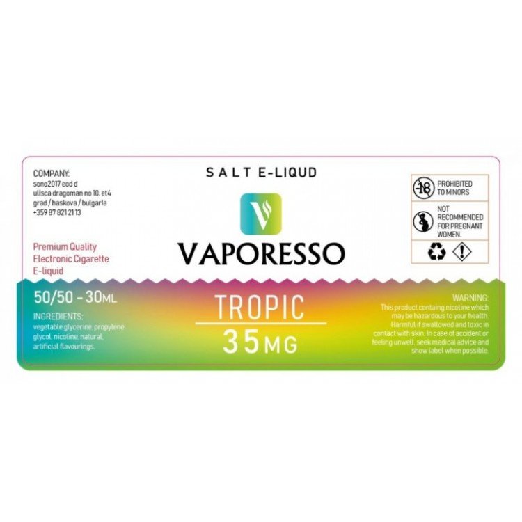 Vaporesso - Tropic 30 ml Salt Likit