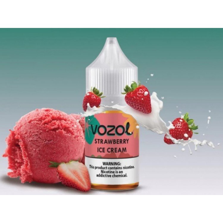 Vozol Bar - Strawberry Ice Cream 30 ml Likit